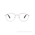 NOUVEAUX RETRO RETRO OVAL FULL RIM METAL PRESCRIPTION LES LOYES ESEURES COMMES POUR LES MÉDICES ET HOMMES